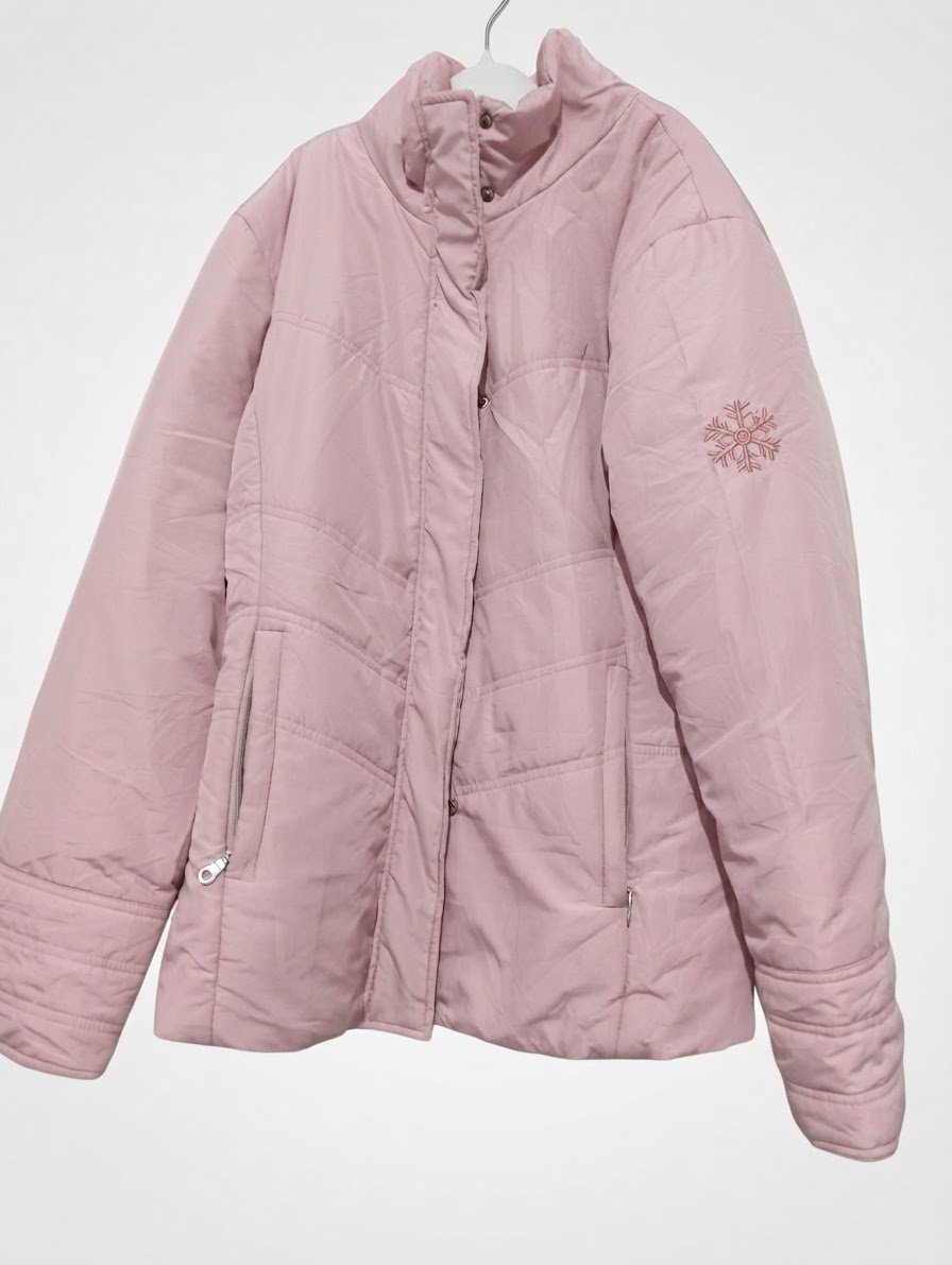 Manteau rose poudré 
