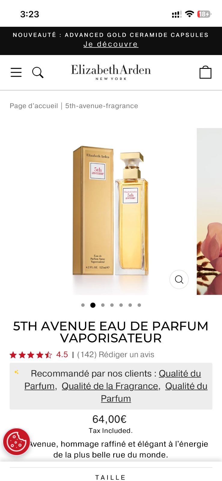 5TH AVENUE ELIZABETH ARDEN 125ml