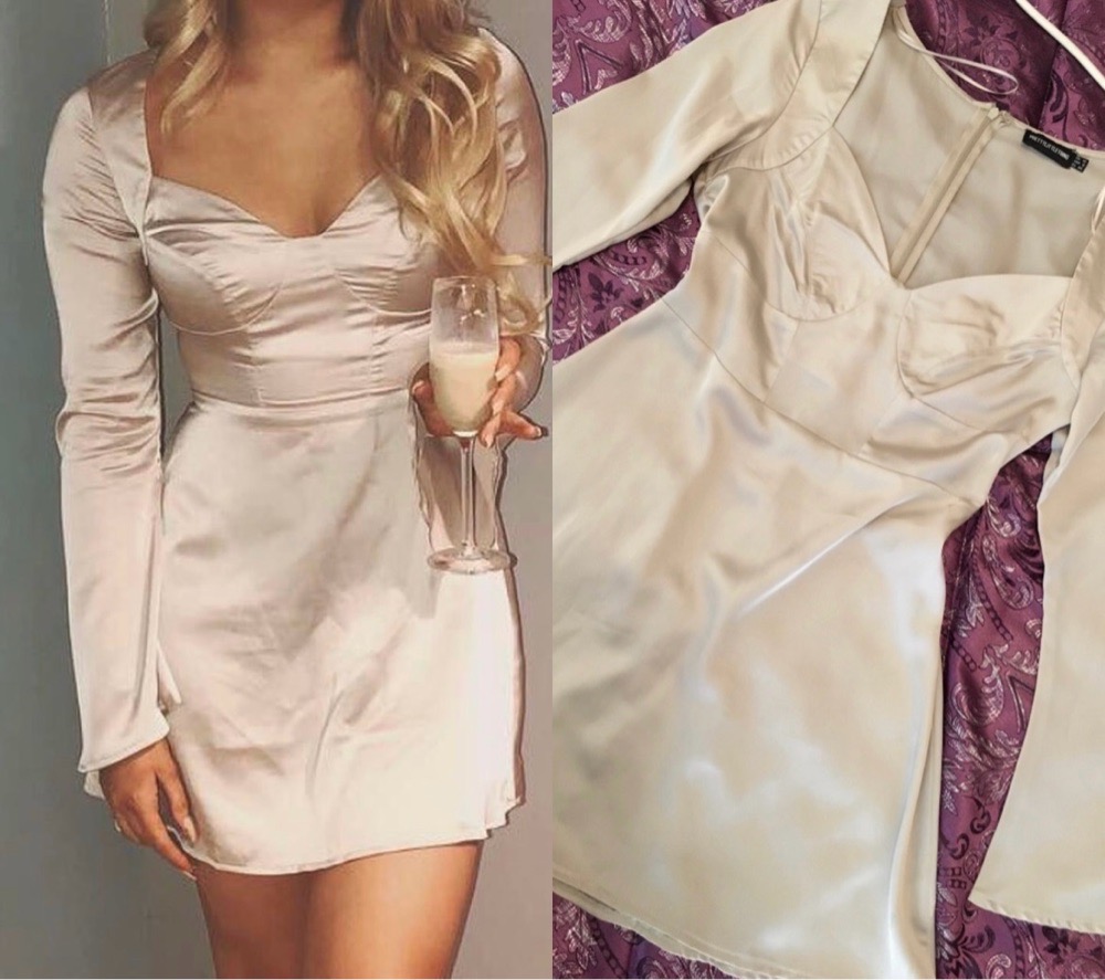 Robe satin Pretty little thing 🤯😻😻