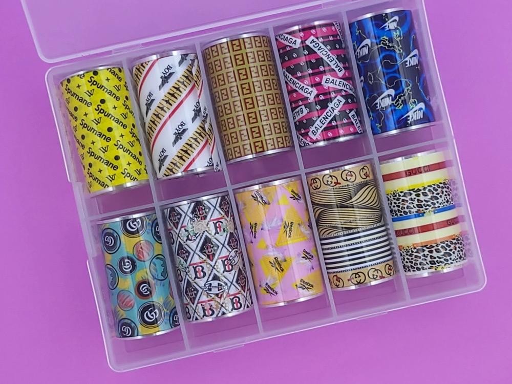 Feuilles de transfert (foil) pour nail art