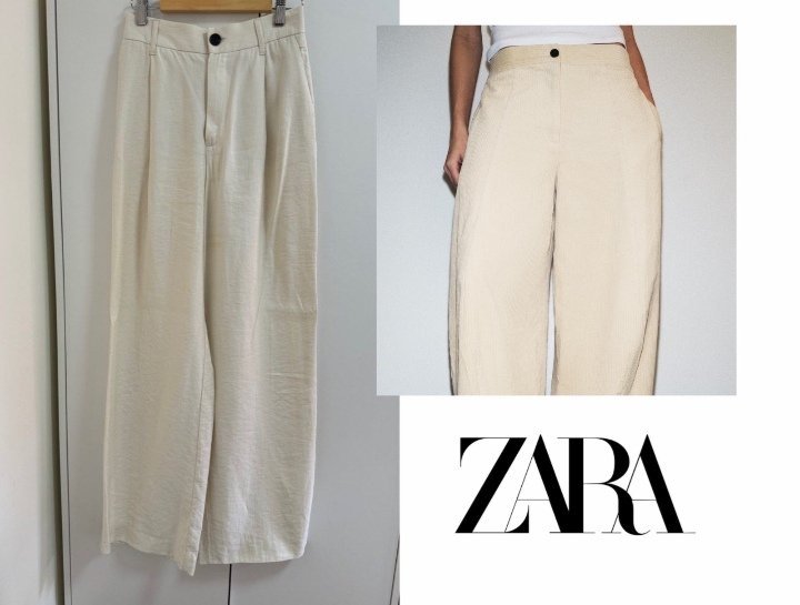Pantalon zara large taille M