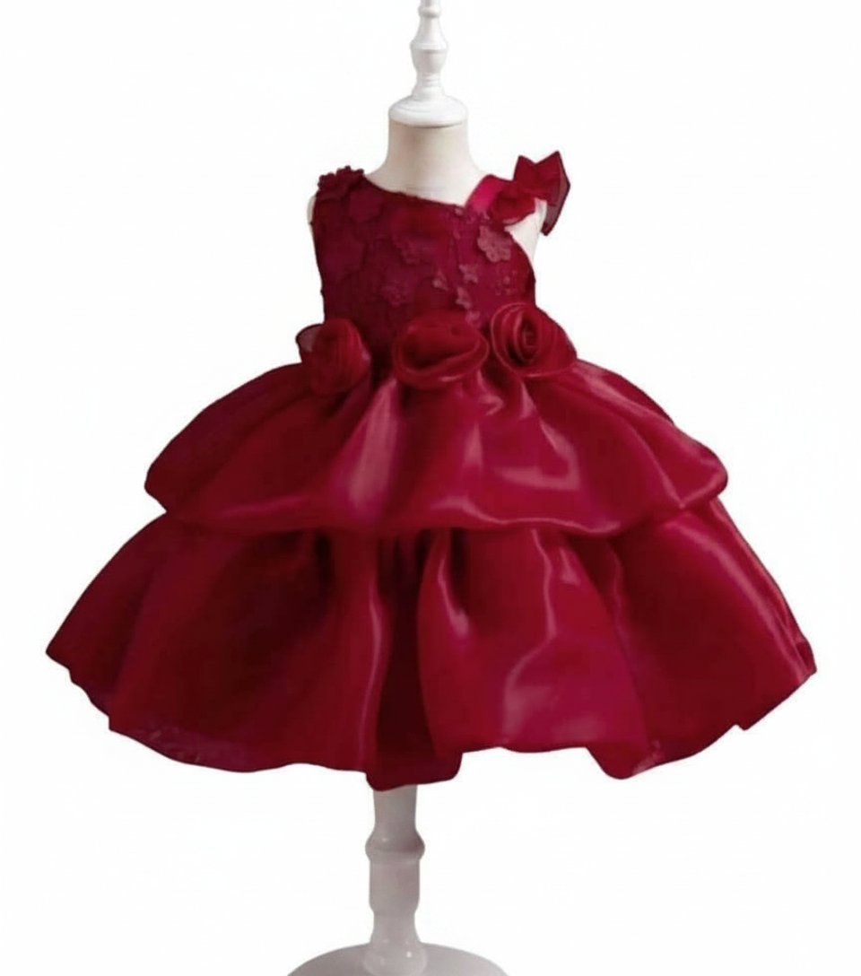 Robe rouge princesse pour fille(8ans)