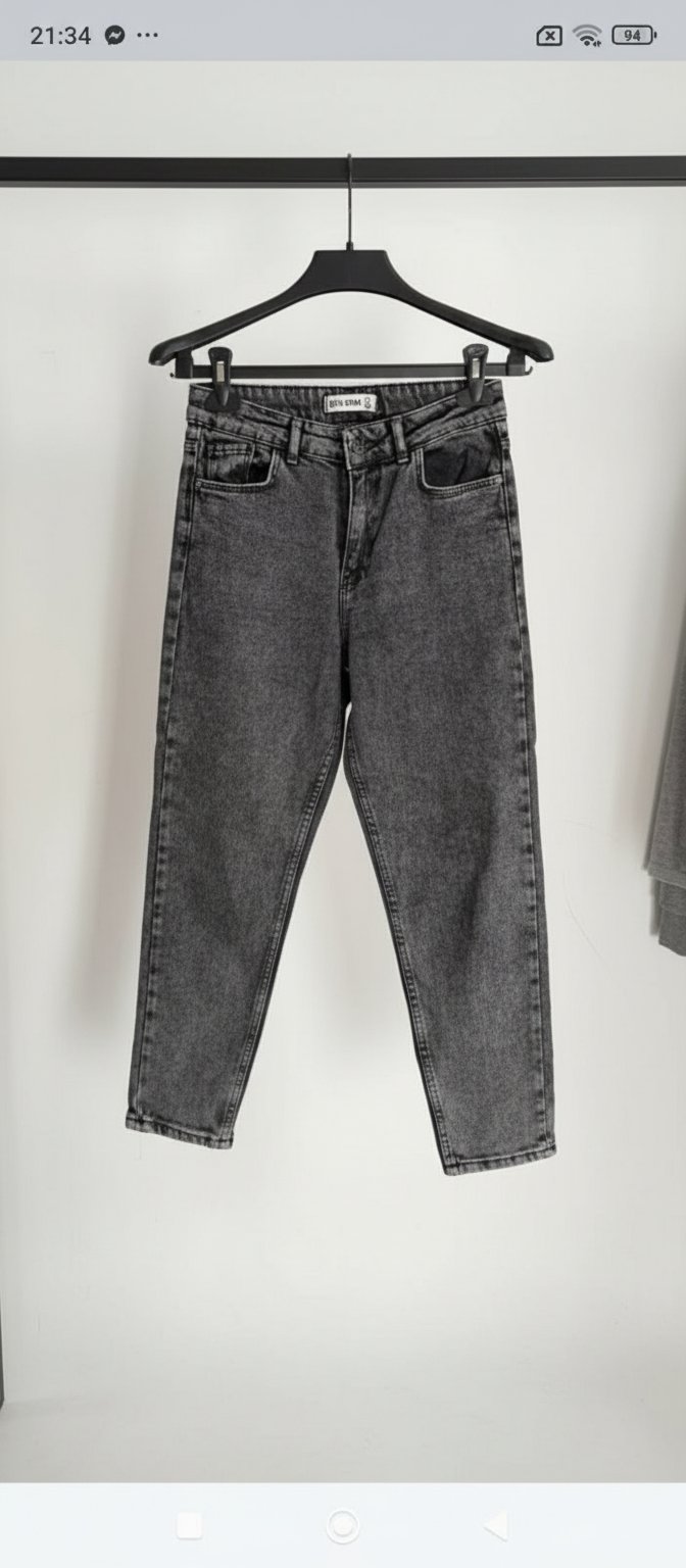 Pantalon  gris large taille L
