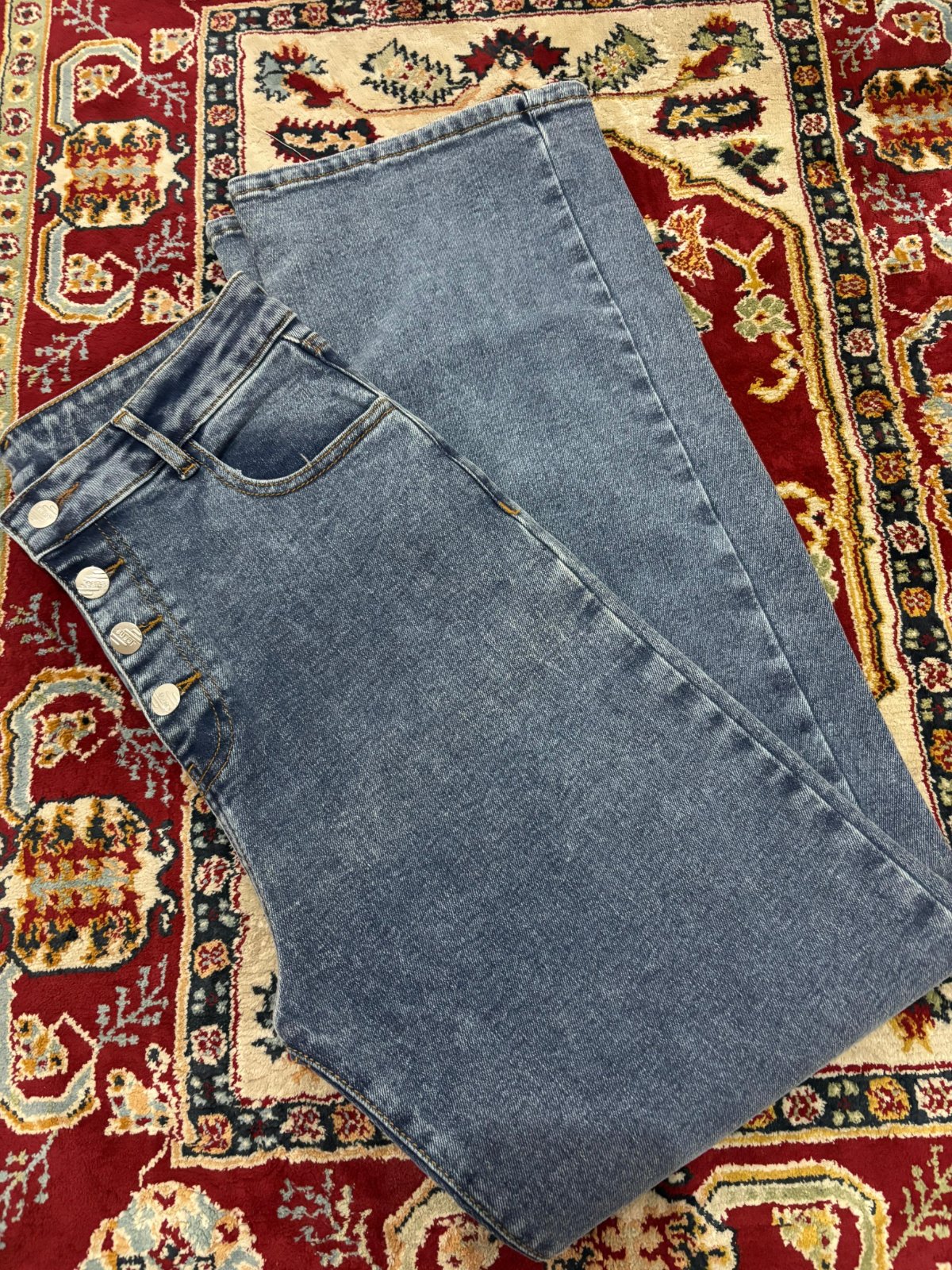 Pantalon ajusté mn fou9 w large men louta taille M/L