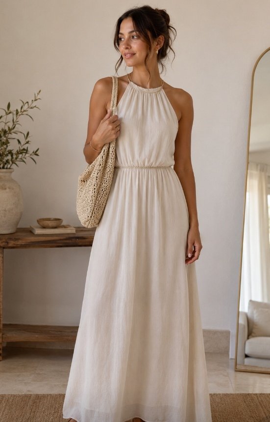 Robe blanche magnifique taille S