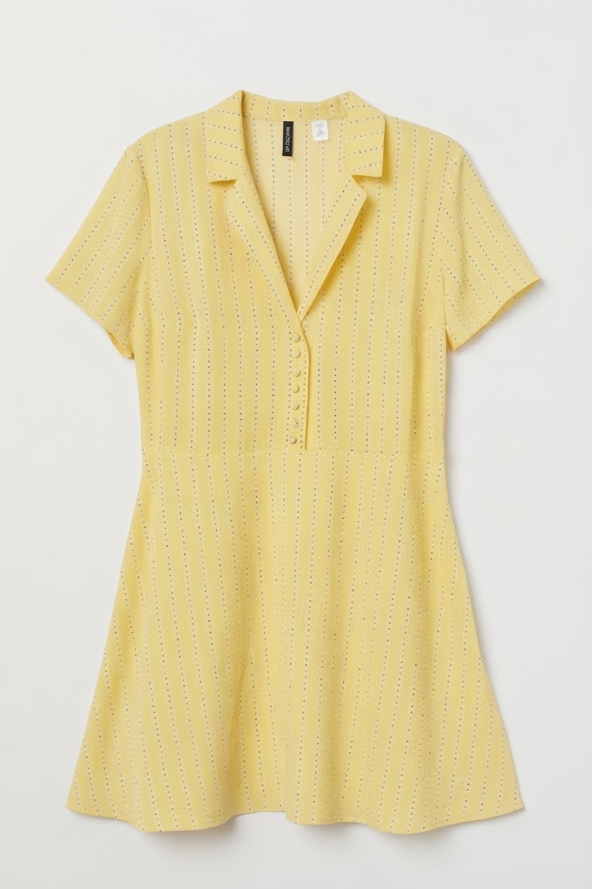 Robe H&m jaune citron taille s 