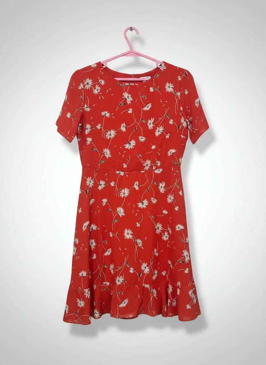 Robe rouge taille M