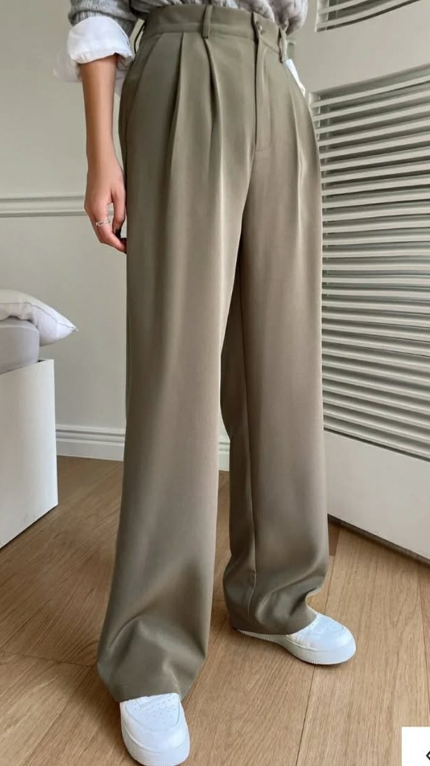 Pantalon large Kaki taille S