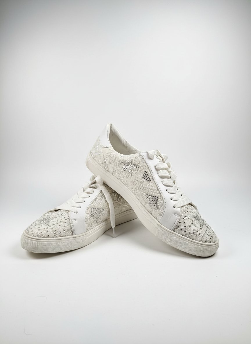 Chaussures blancs en bling bling soft 🤍