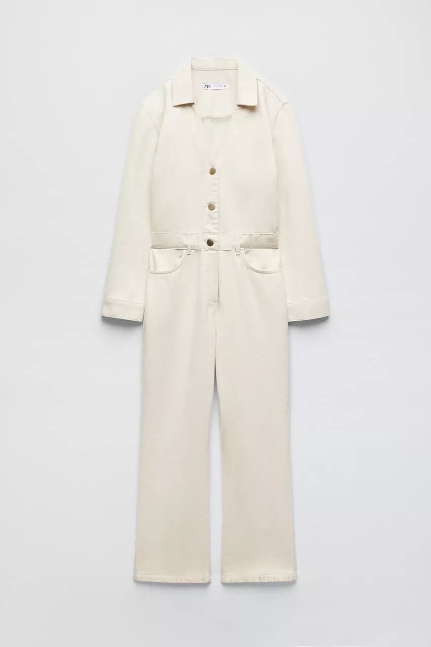 Jumpsuit zara blanc cassée