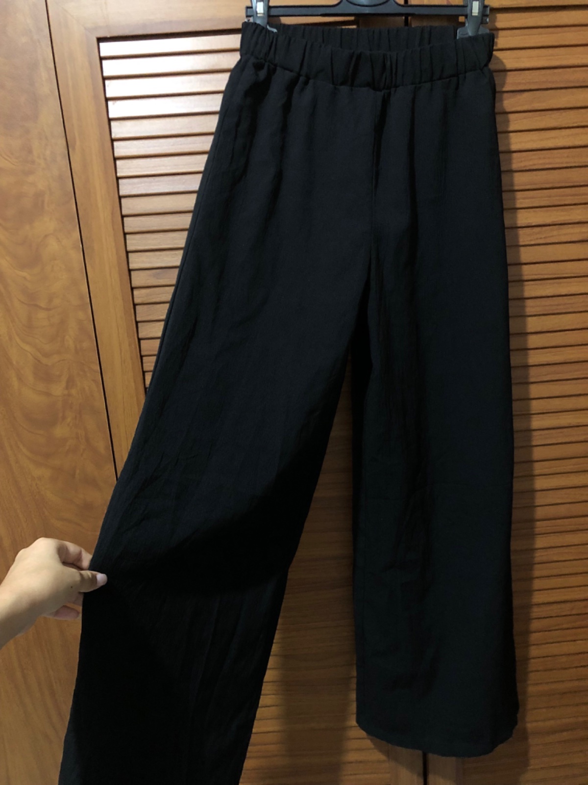 Pantalon noir large 