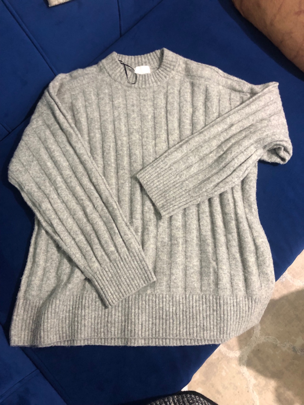 OVERSIZED RIB-KNIT SWEATER