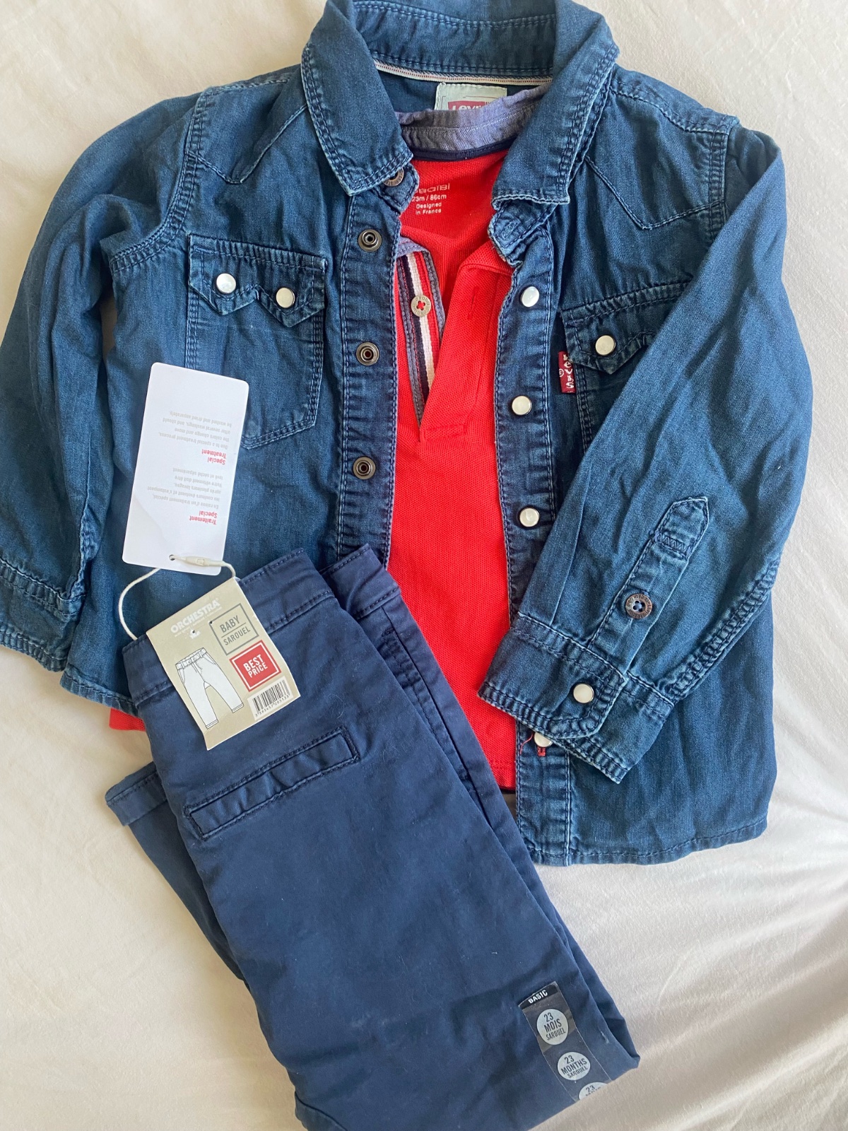 Ensemble chemise LEVIS importé 🇫🇷