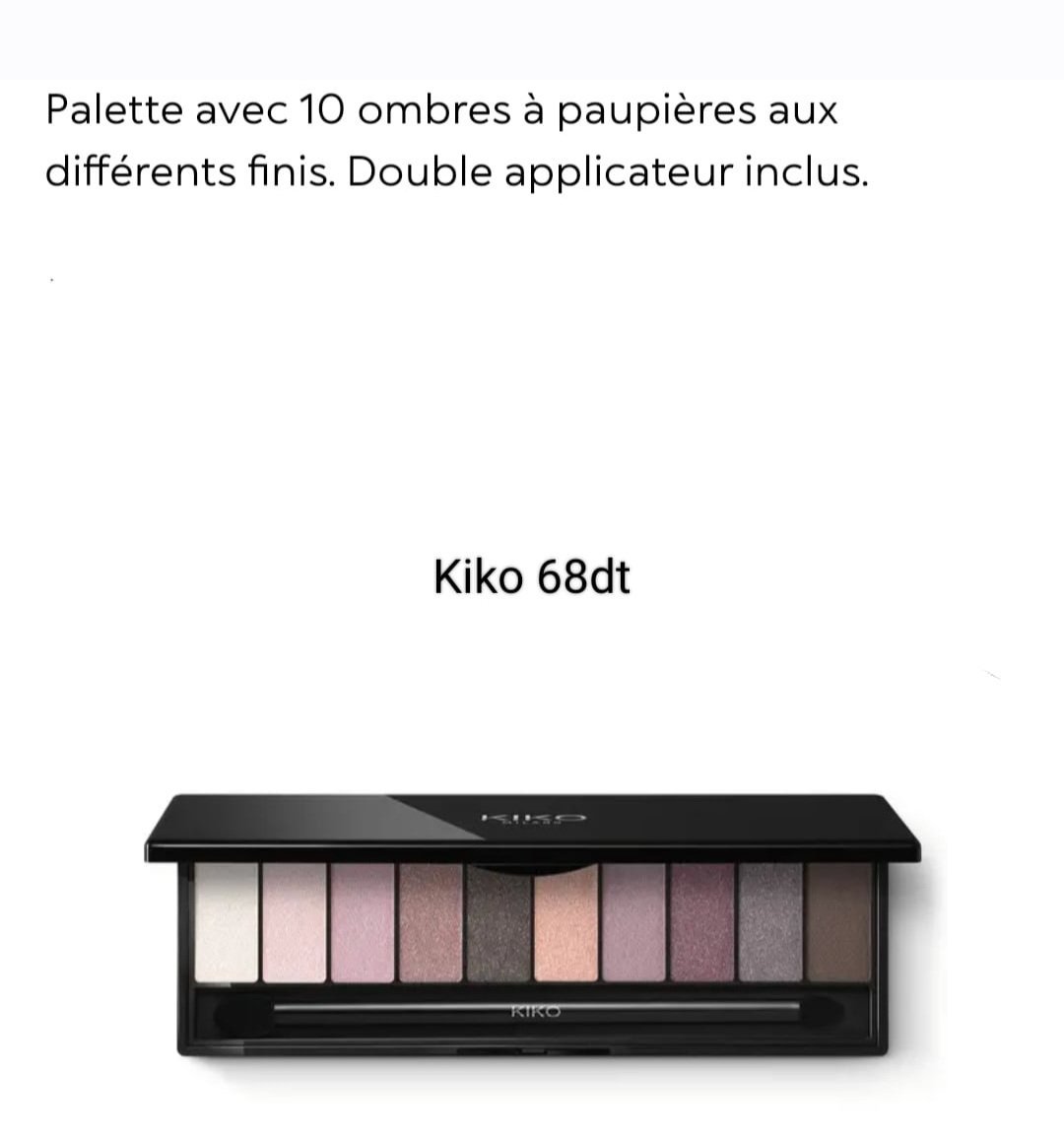 Palette kiko
