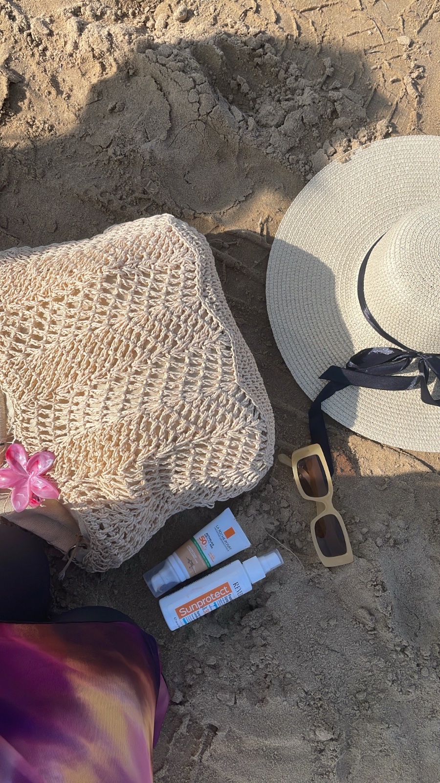 Sac plage crochet 
