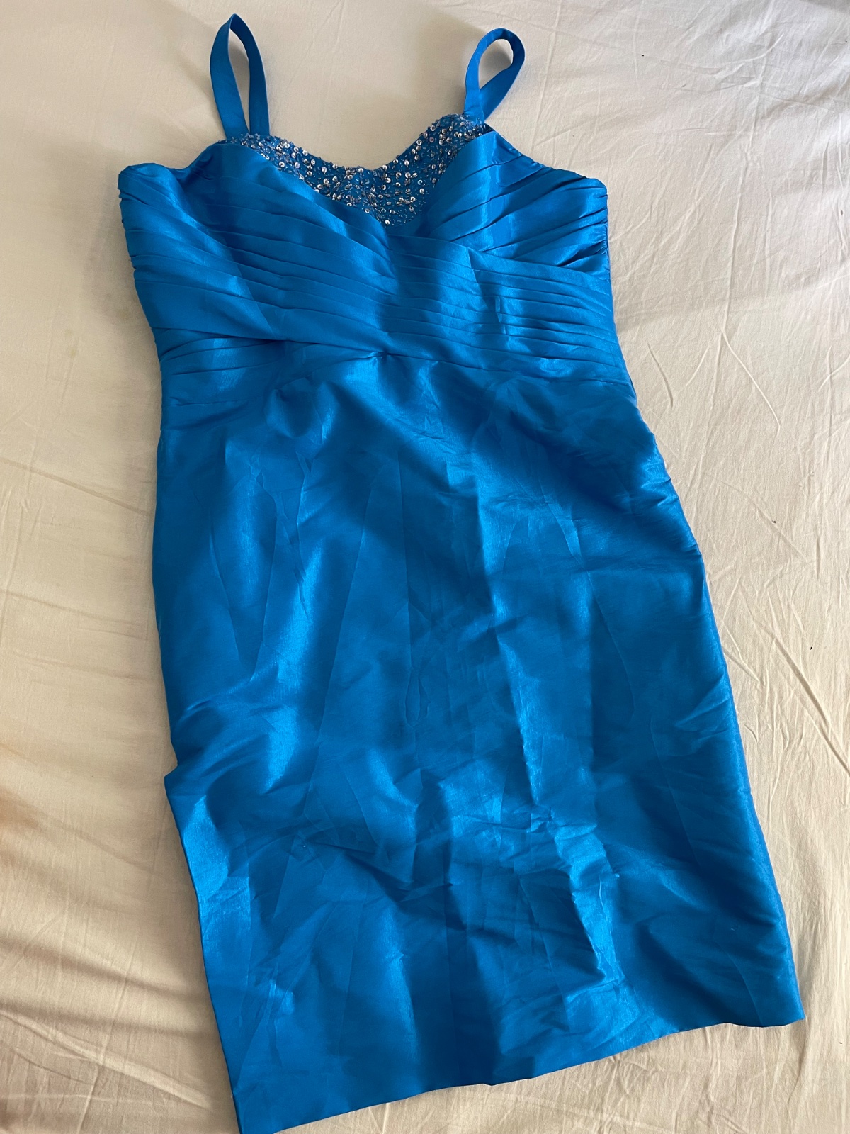 Robe soirée bleu taille 42 44