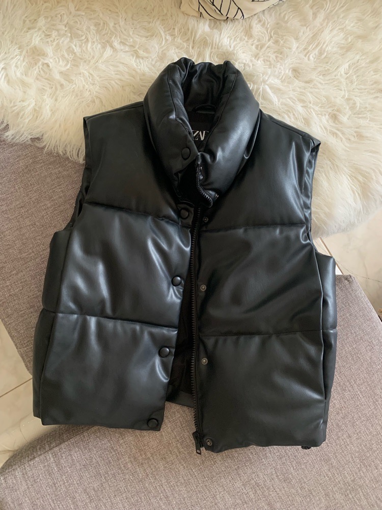 Veste Cuir Sans Manches Zara