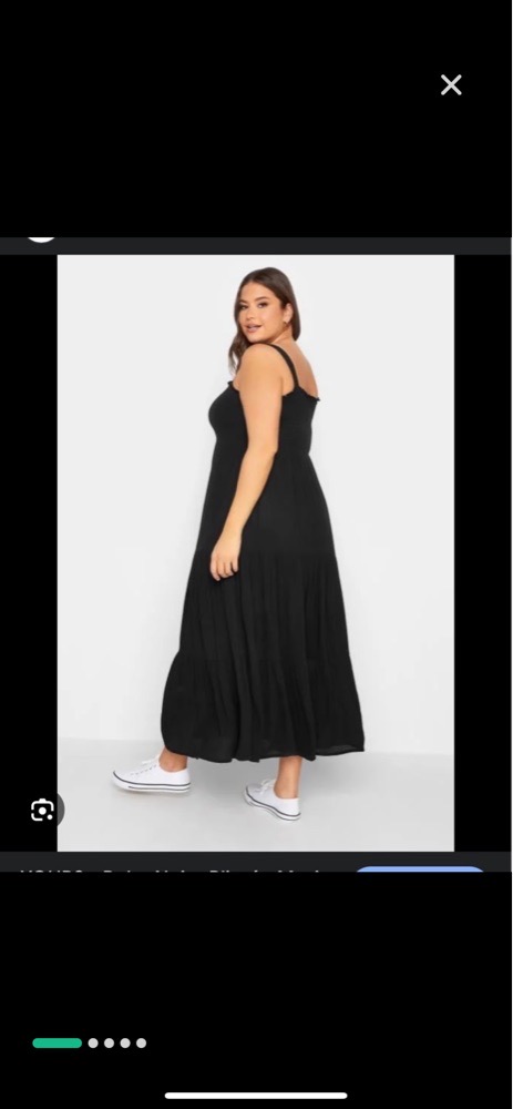 Robe noir promod longue granfe taille 44/46