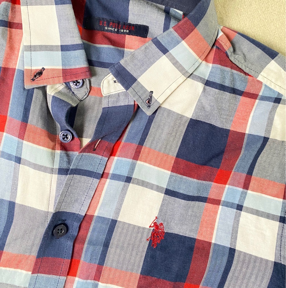 Chemise Us polo homme a logo rouge M/L