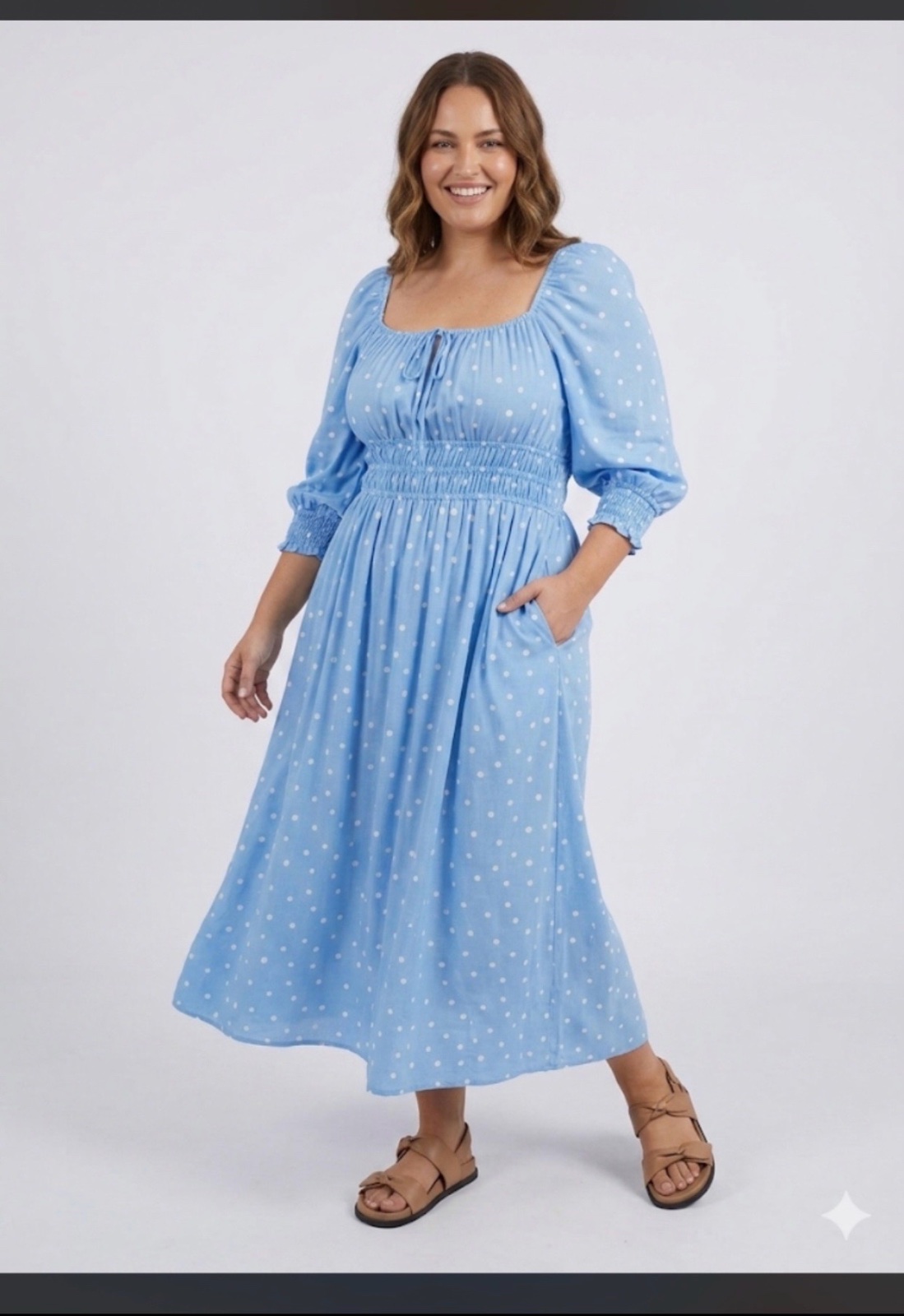 Robe H&M turquoise milongue grande taille 48/50