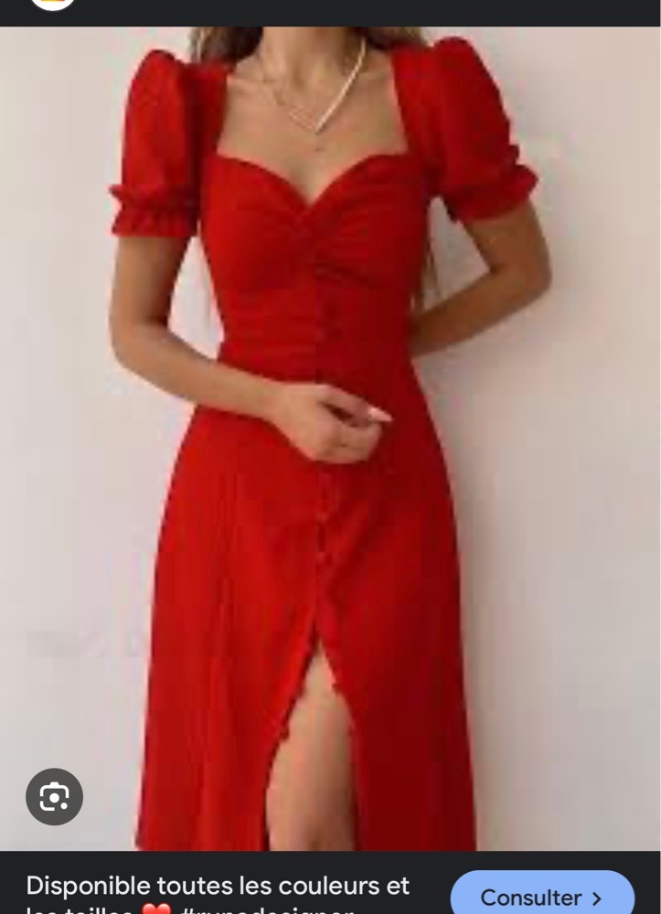 Le fameux model robe touge rouge H&M midi 36/38