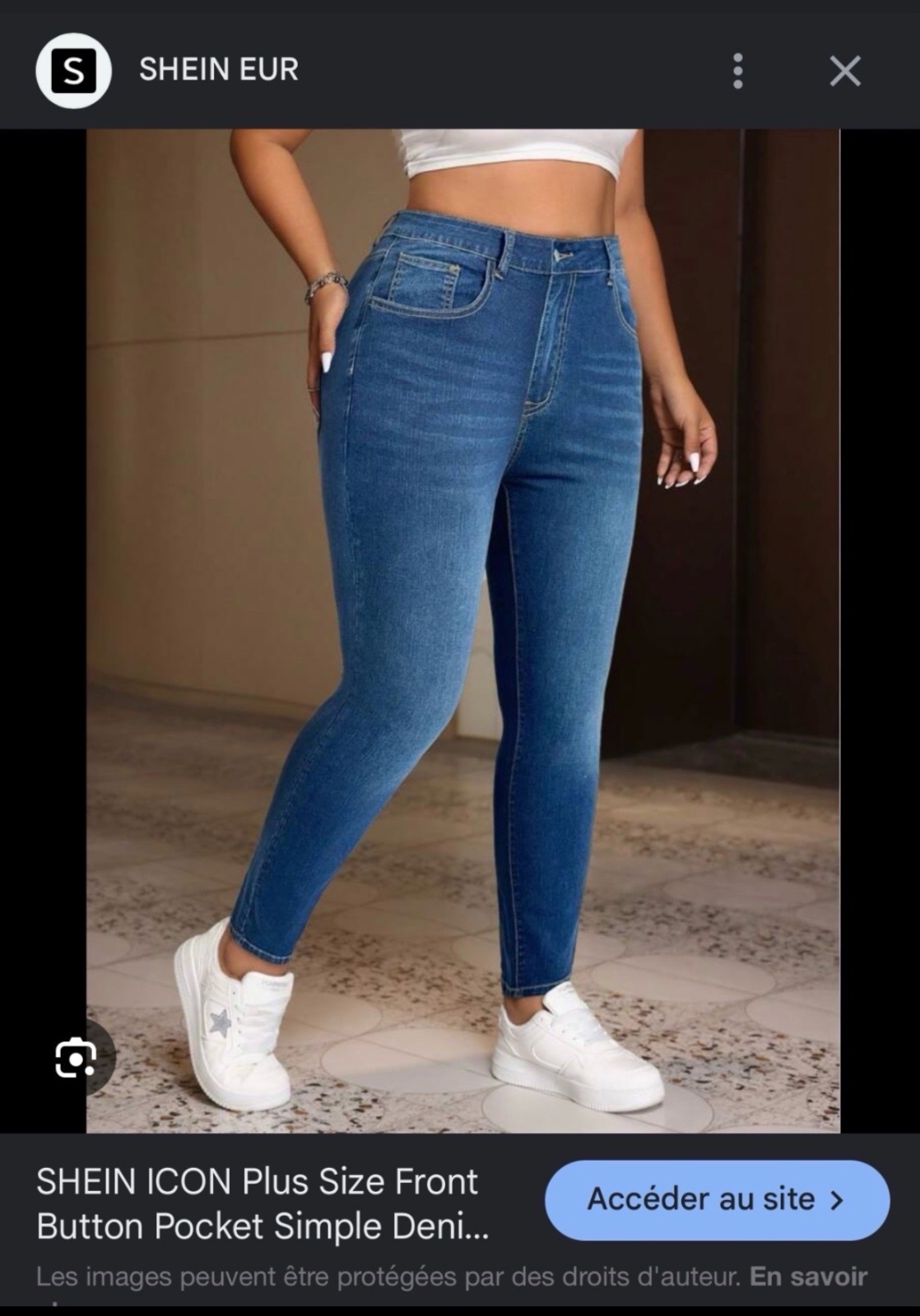 Pantalon djeans taille haute 2xxl lycra 