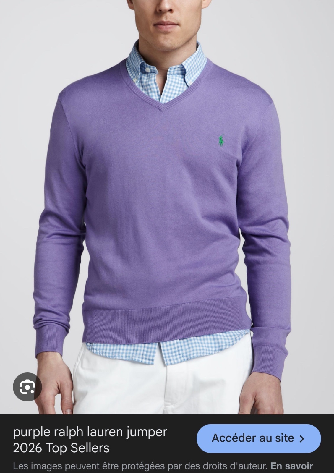 Pull over Polo Ralph lauren purple a logo vert unisex 