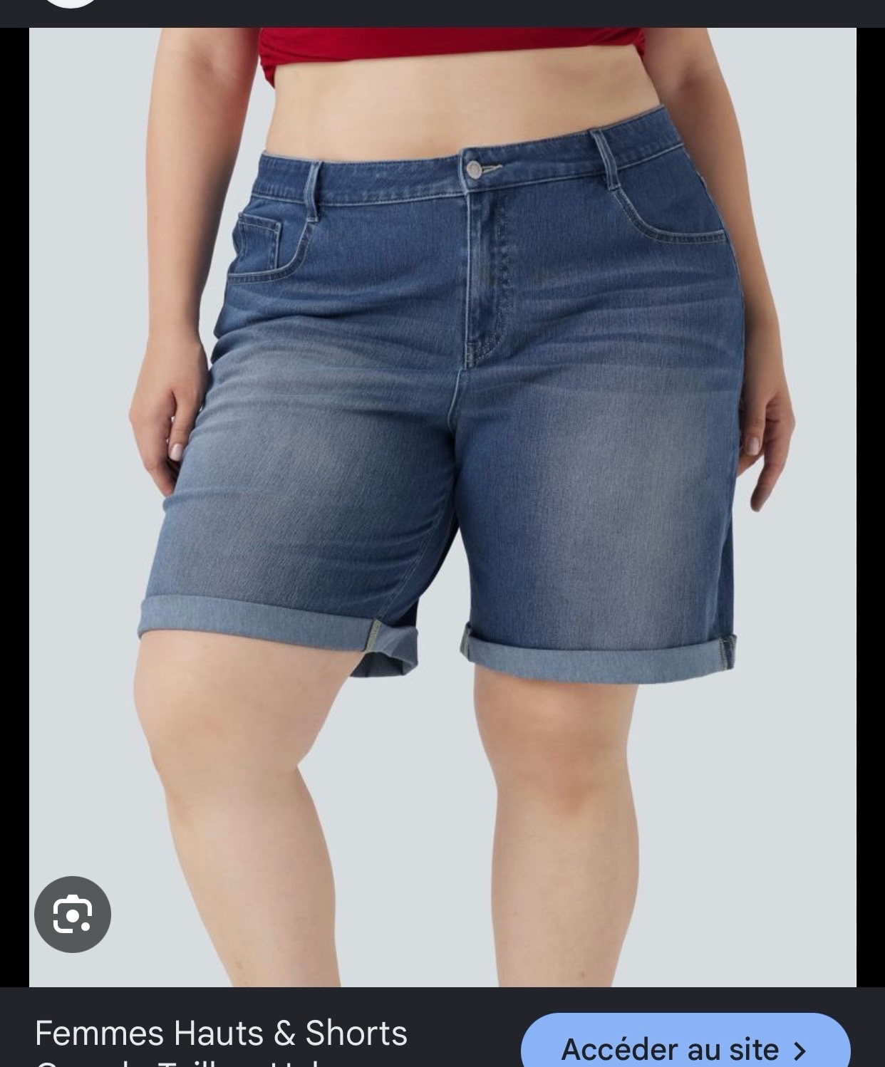 Short djeans janina lycraa femme grande taille 46/48