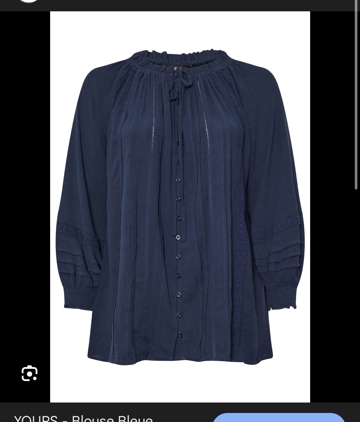 Chemise Benotti noir grande taille 44/46