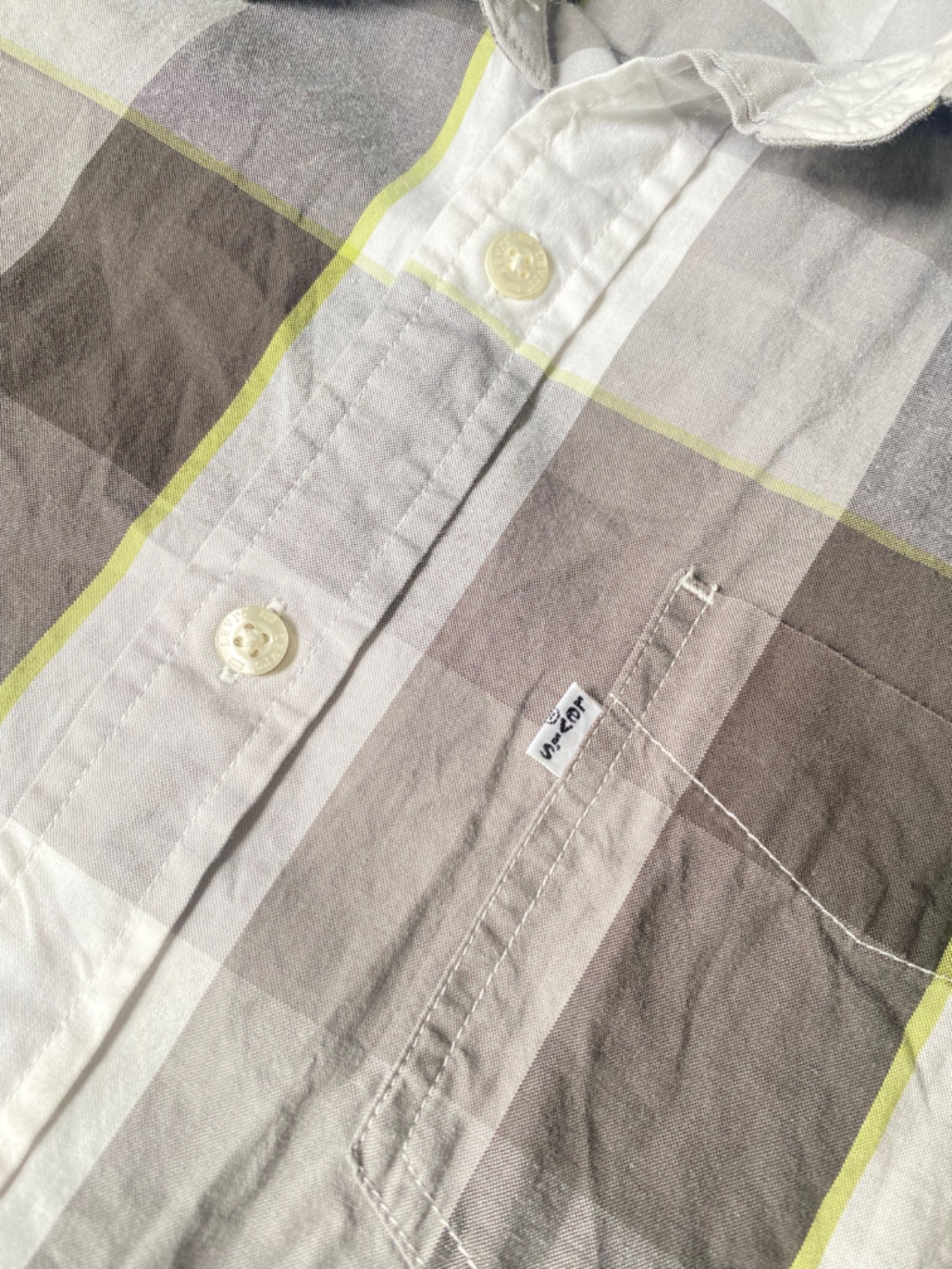 Chemise Levis Homme gris grande taille 44/46