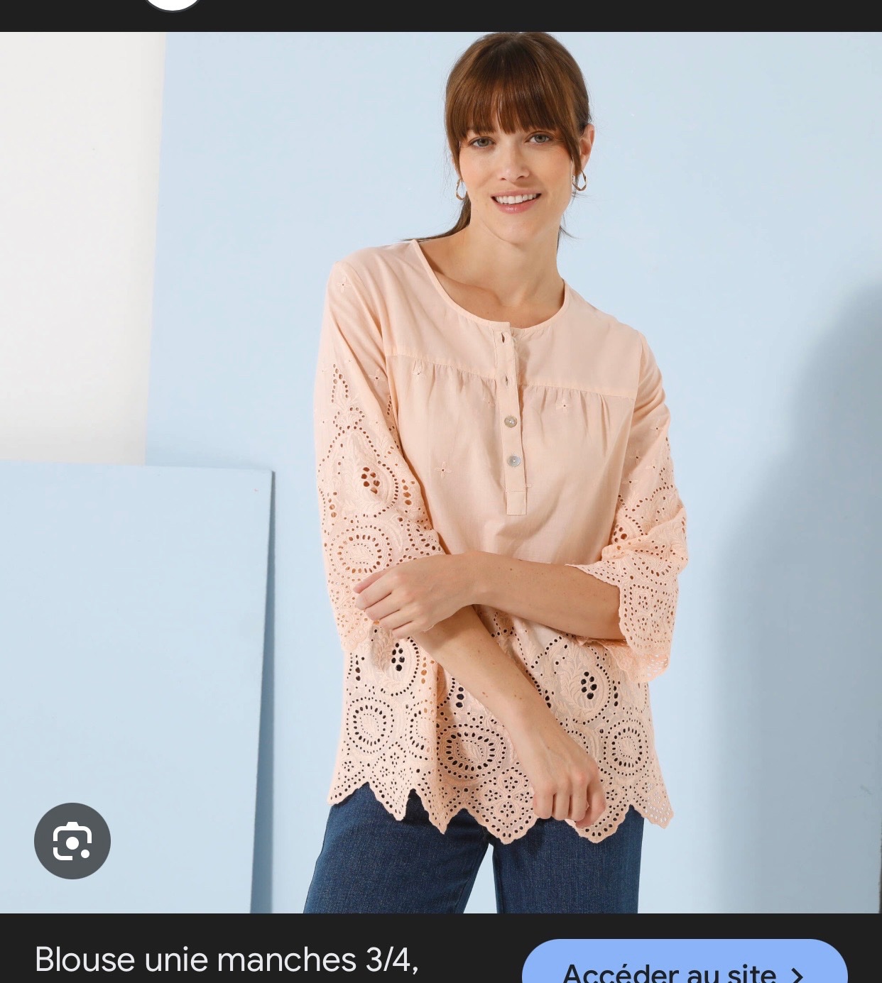 Chemise Cotton Alessa W brodrerie anglaise 44/46