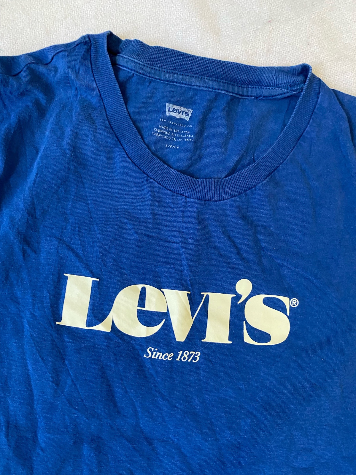 Tshirt Levis bleu a logo model unisex S