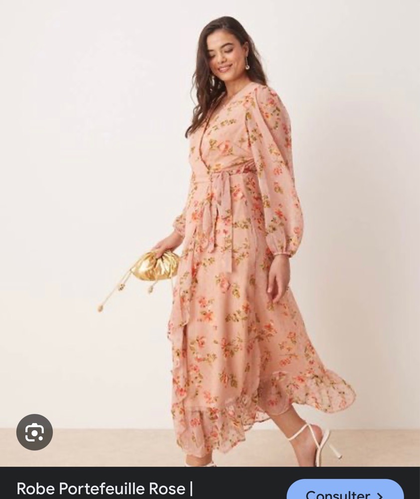 Robe portefeuille florale milongue 42/44