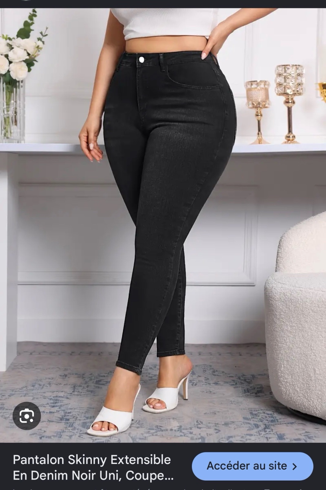Pantalon noir djeans grande taille Old navy 52/54 super taille haute 