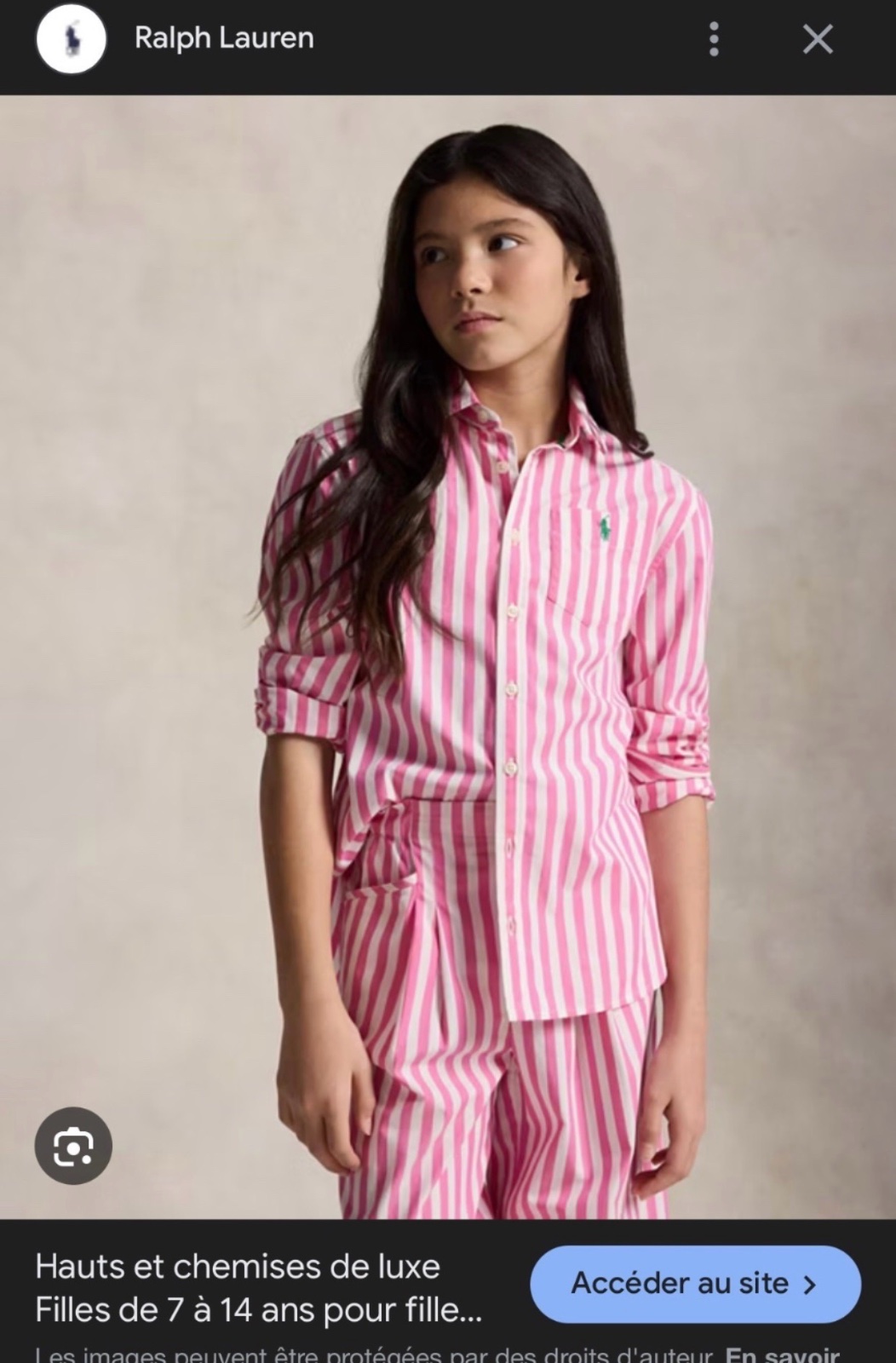 Chemise Polo Ralph Lauren enfants unisex 12/14ans 