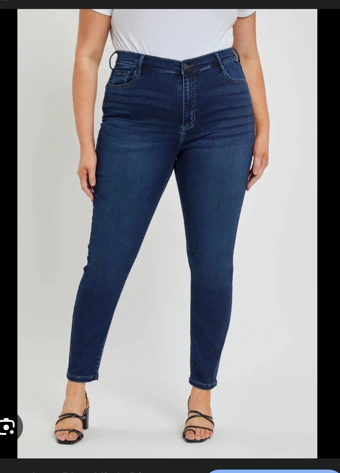 Djeans bleu femme grande taille skinny taille haute 44/46