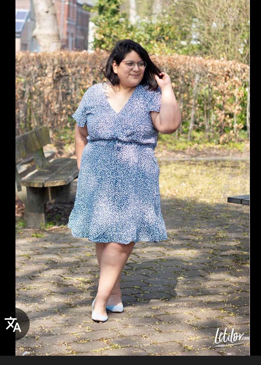 Robe florale Rainbow grande taille 50/52/54