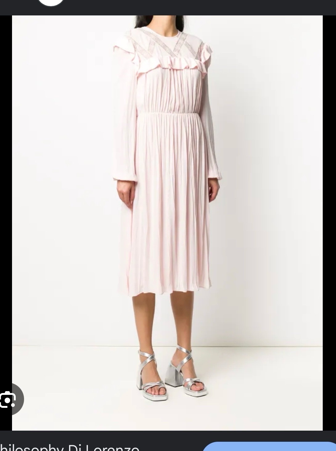 Robe Asos rose bebe midi a detailes 44/46