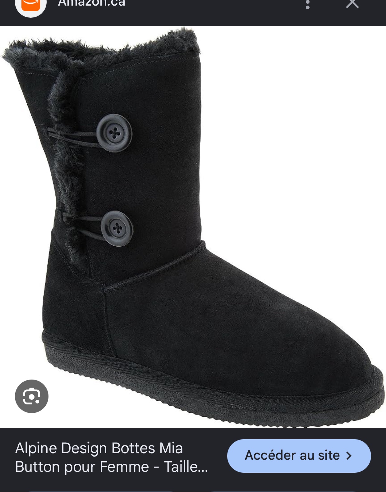Bottes femme style UGG noir forur 42/43