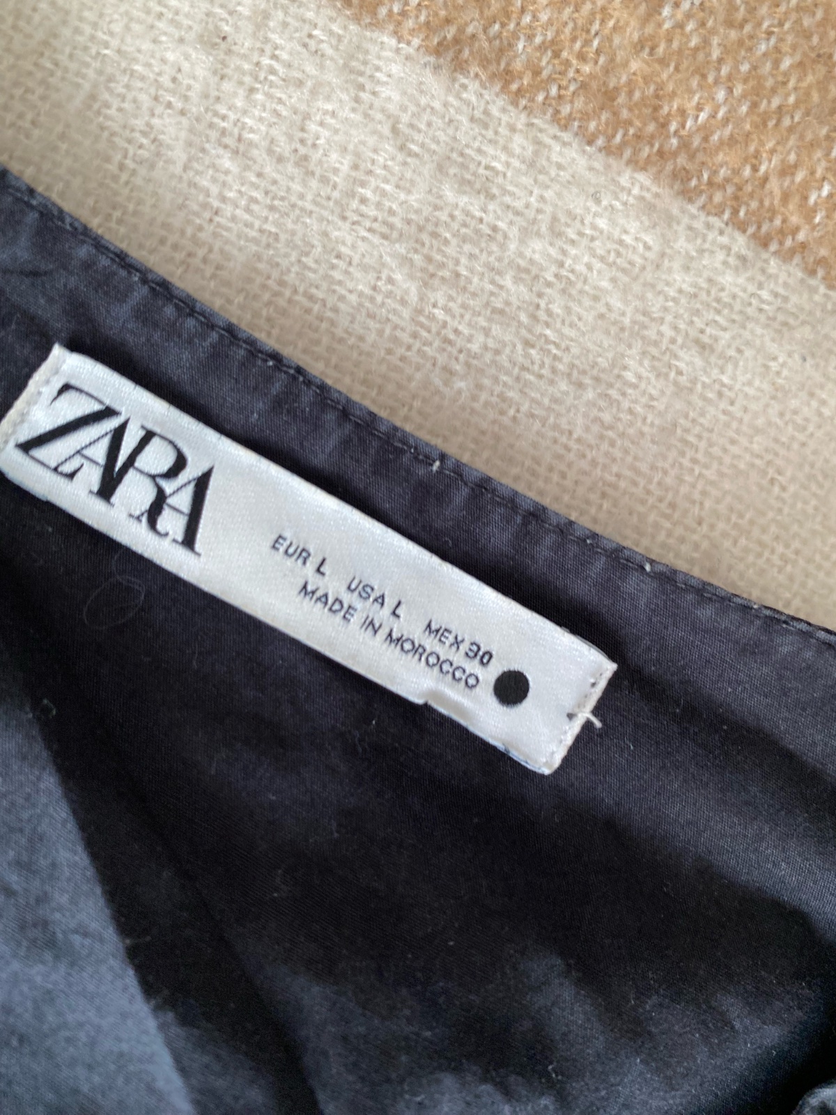 Robe ample zara noir milongue 40/42