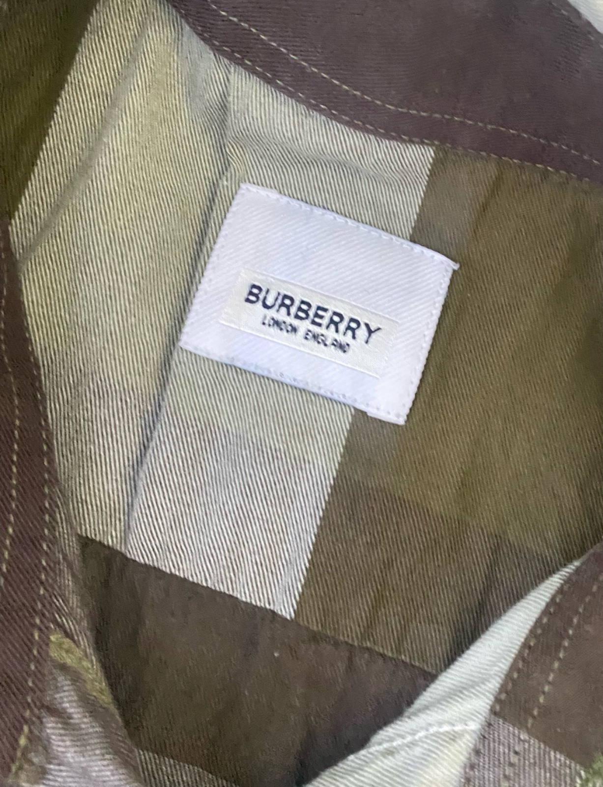 Chemise BurBerry London en vert xs/s unisex a logo 