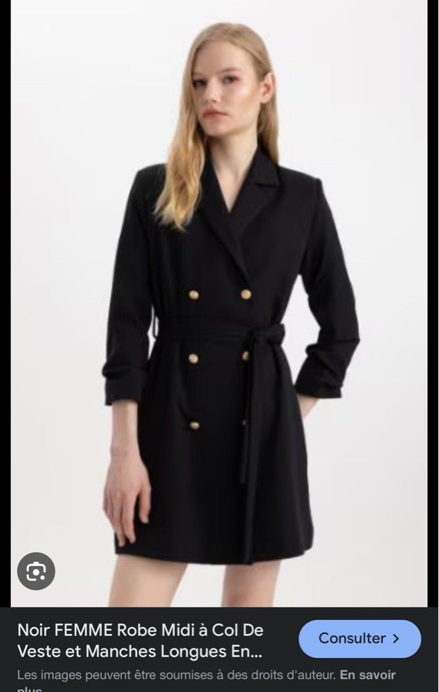Veste robe blazer 4 boutons made italy 38