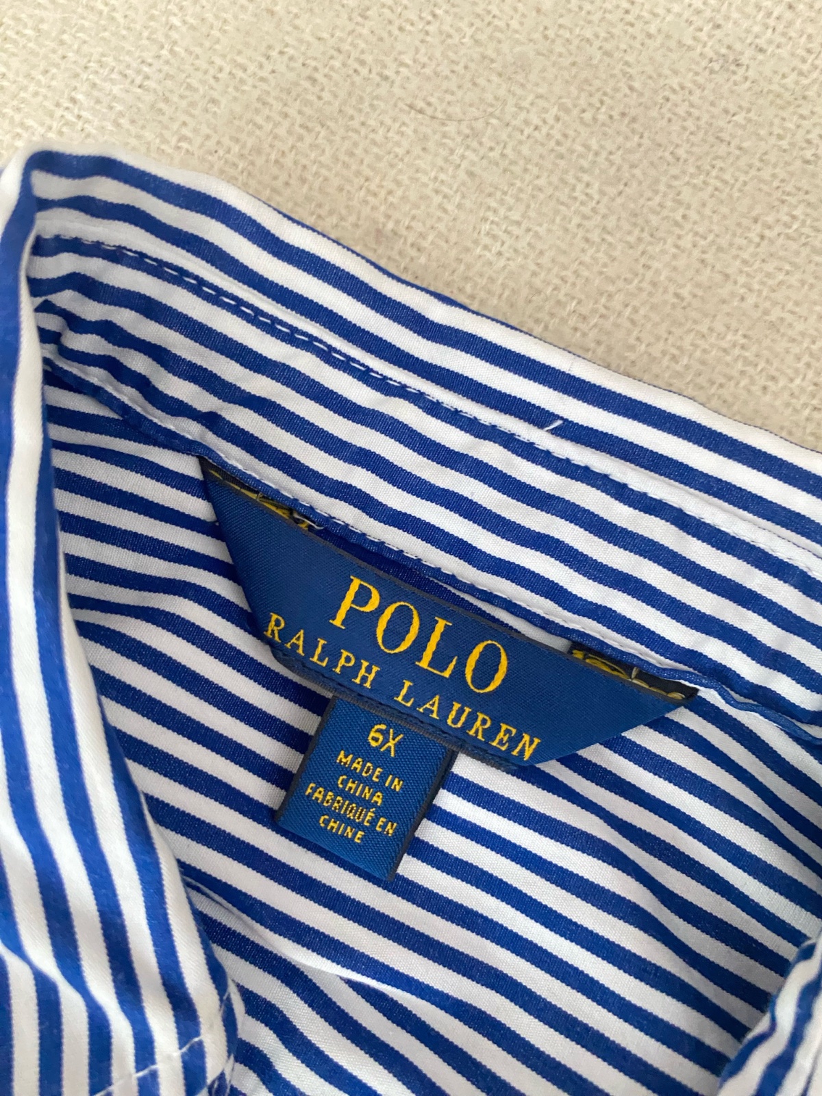 Robe chemise polo Ralph fille 6/7ans 