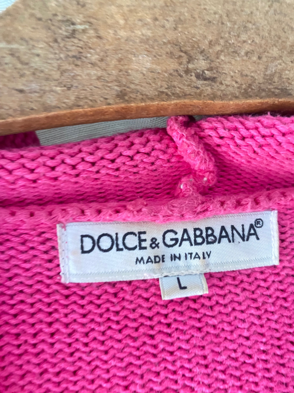 Capuche vintage D&G rose avec puce authentique 40/42/44