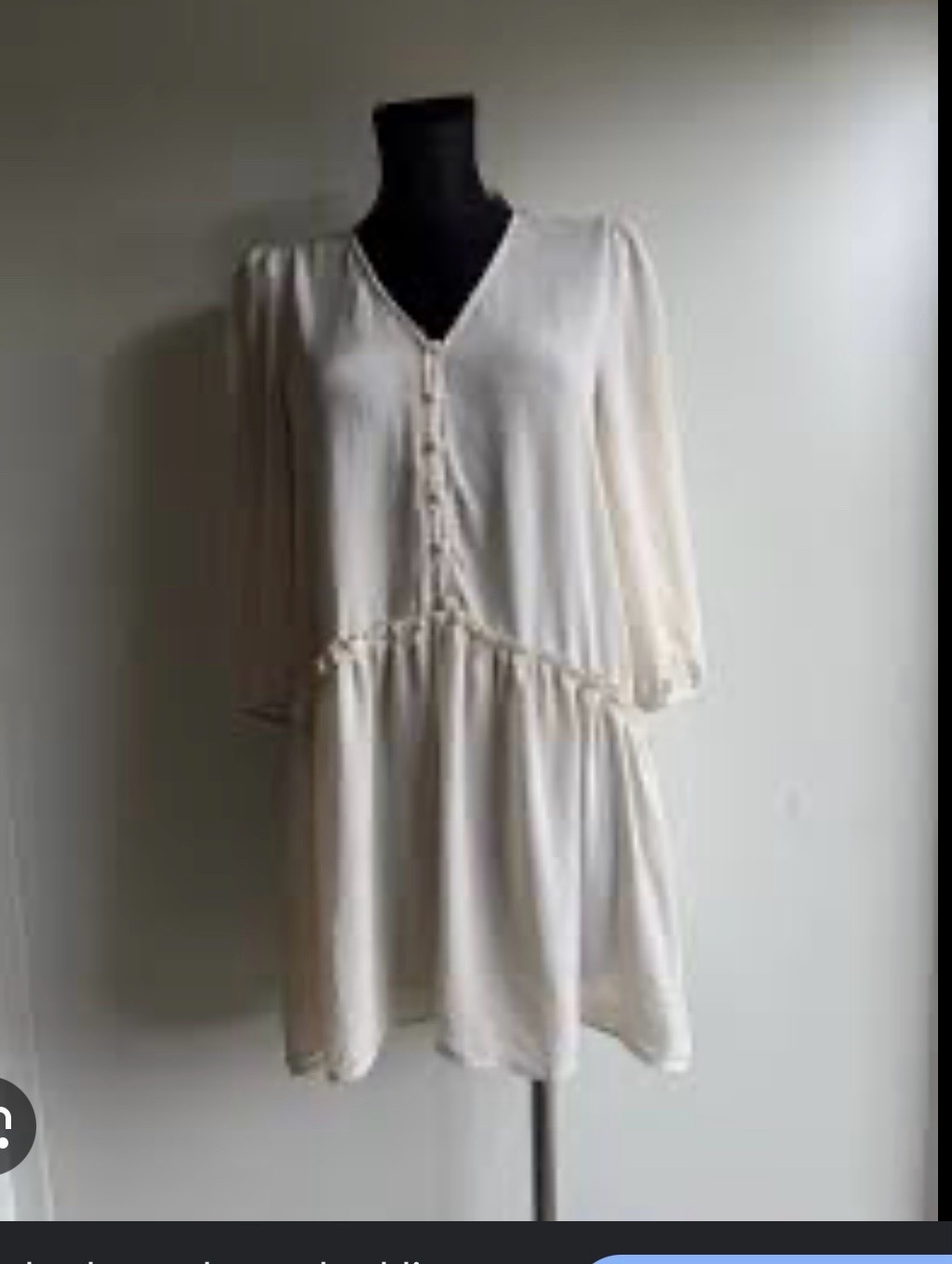 Chemise foulard longue blanc sale 40/42/44