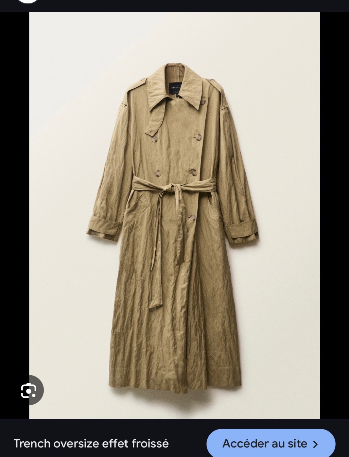Trench coat Luxador unisex oversize beige kaki 50/52