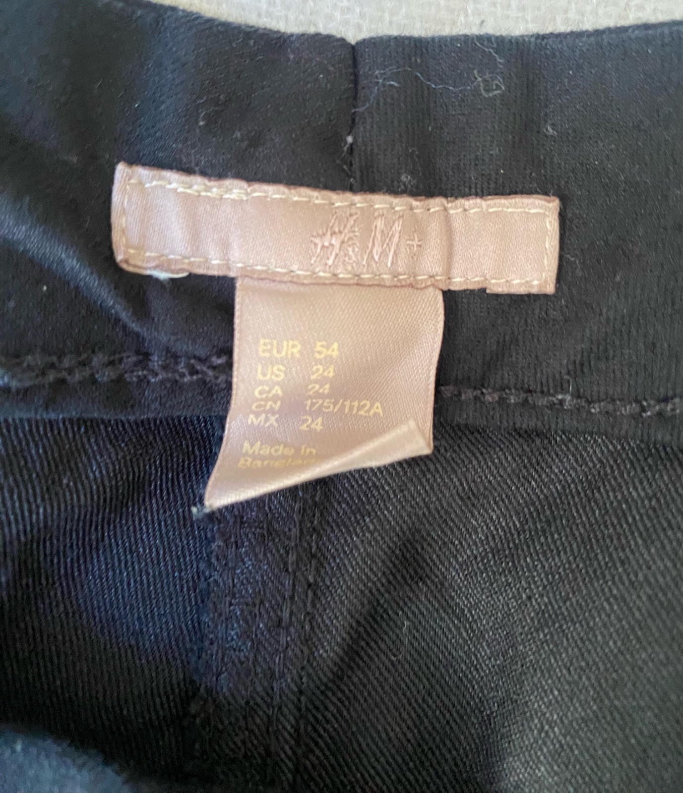 Pantalon noir H&M taille haute grande taille 50/52