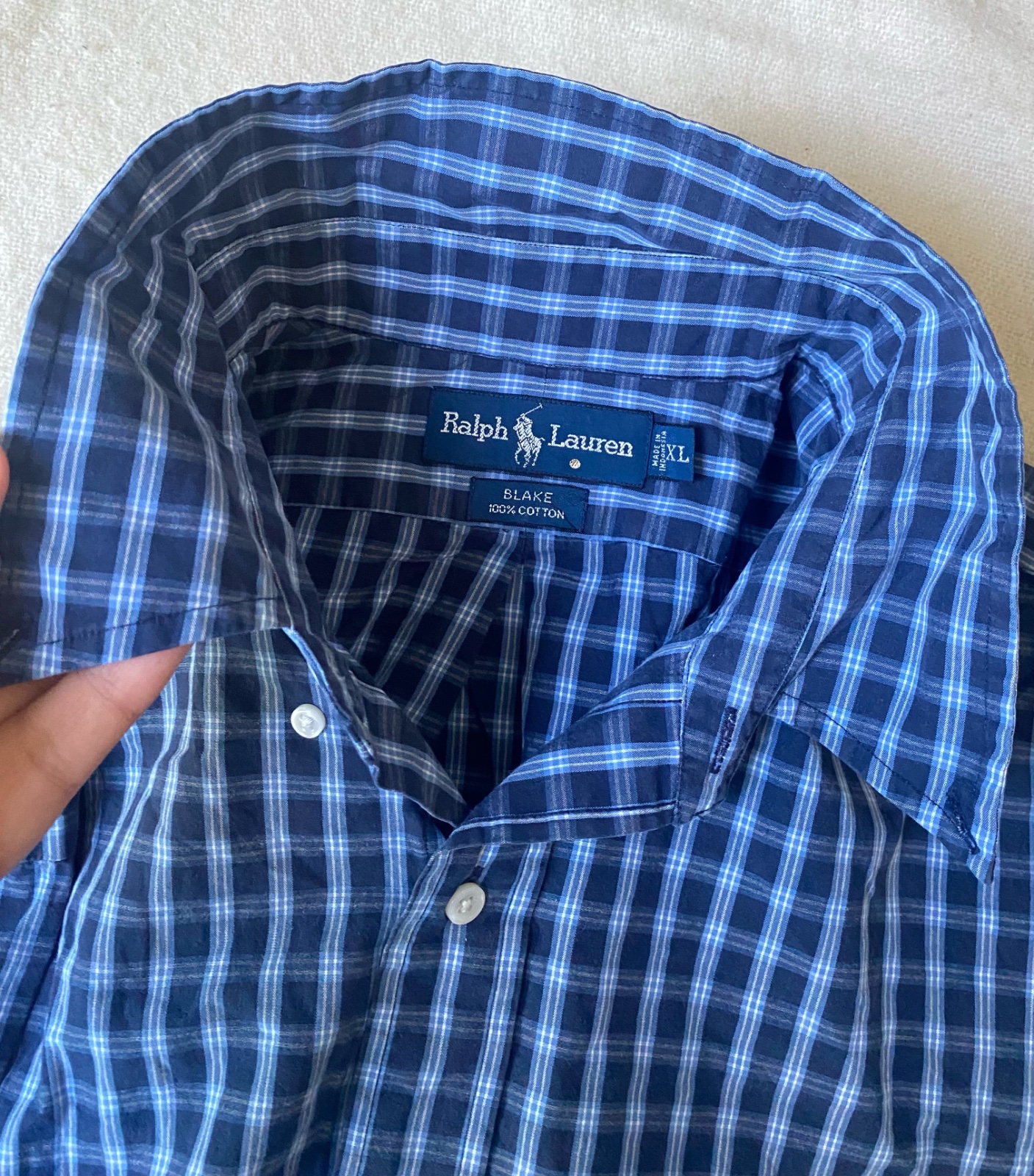 Chemise homme Polo Ralph Lauren a logo oversize 42/44