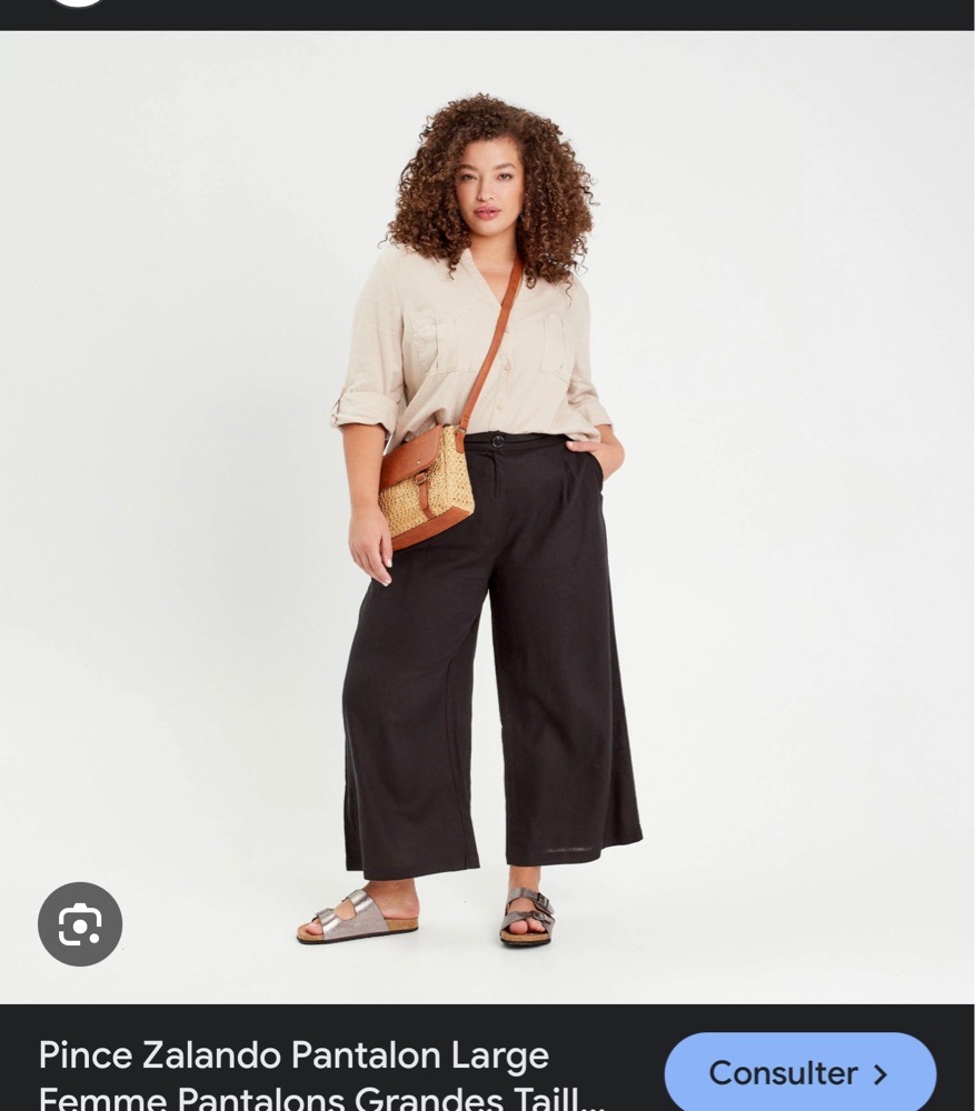 Pantalon noir 9amray grande taille 44/46