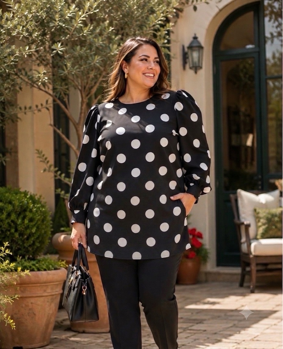 Robe chemise H&M noir a pois 42/44